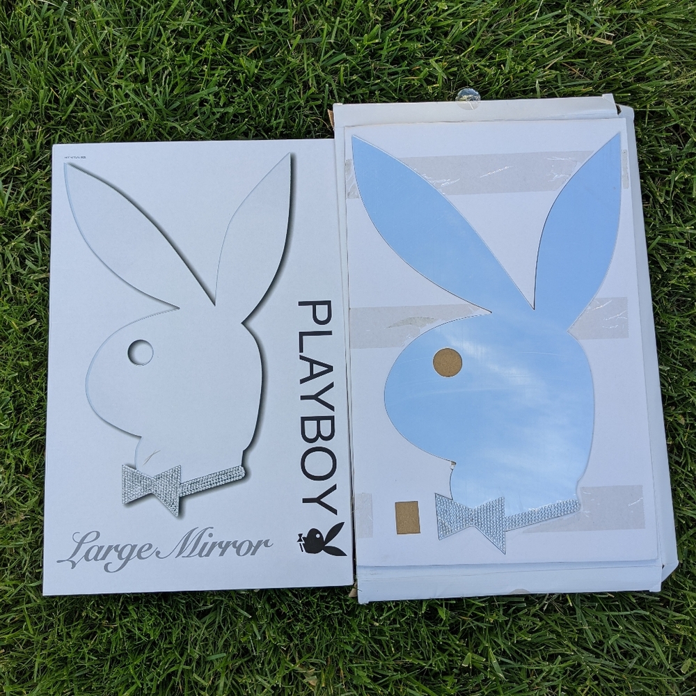 Playboy original bunny shaped silver mirror 🪞🐰